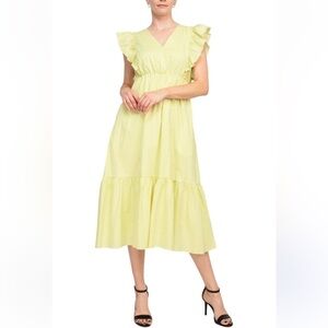Nanette Laporte Cotton Tiered Midi Dress
